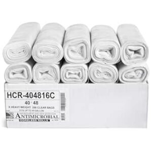 413F80NURXL._SY445_SX342_QL70_ML2_ Aluf Plastics 45 Gallon Clear Trash Bags Review High Density Durable Value Pack