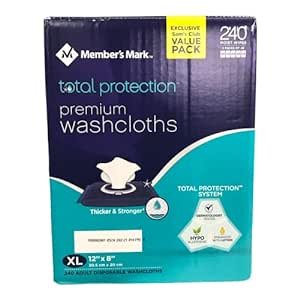 41LIl4HIsBL._SX300_SY300_QL70_ML2_ Member's Mark Adult Washcloths Review Best Disposable Personal Cleansing Wipes for Sensitive Skin