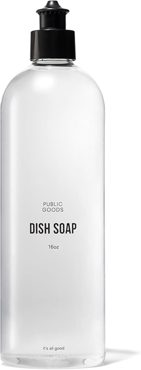 Public Goods Natural Dish Soap Review Highly Concentrated Plant-Based Kitchen Cleaner