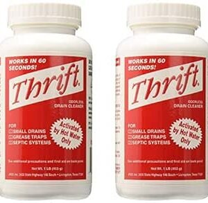 51H4k4RiR9L._SY445_SX342_QL70_ML2_ Thrift T-100 Drain Cleaner Review Fast Acting Alkaline Formula for Clogged Drains
