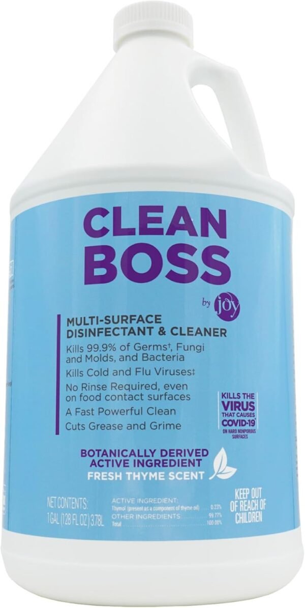 610dxv1fDL._AC_SL1500_ CleanBoss Botanical Disinfectant Review fastest multi-surface cleaner kills 99.9% germs