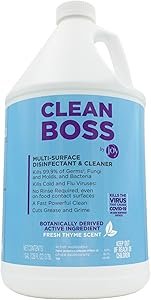 CleanBoss Botanical Disinfectant Review fastest multi-surface cleaner kills 99.9% germs