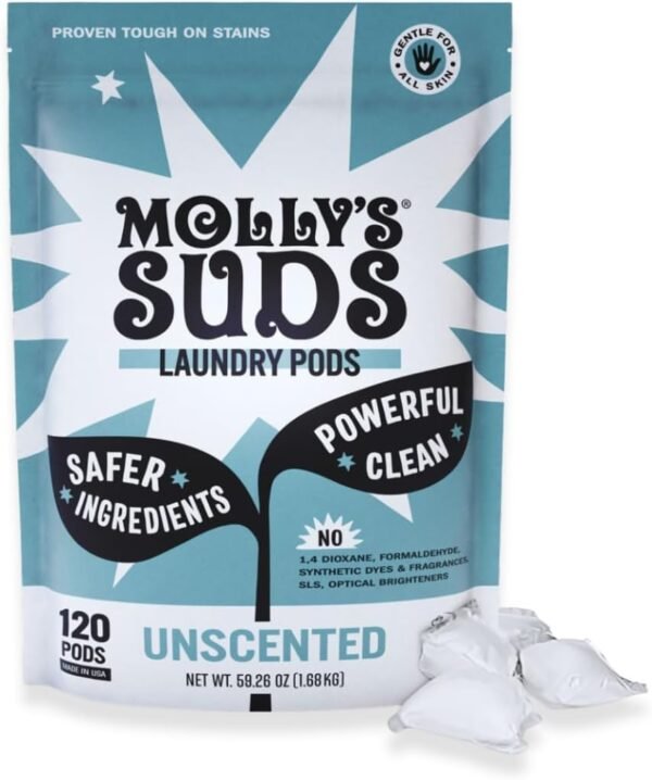 613hKiWAFVL._AC_SL1080_ Mollys Suds Laundry Detergent Pods Review Powerful Gentle Clean for Sensitive Skin