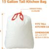 Amazon Basics 13 Gallon Tall Kitchen Trash Bags Review Sustainable and Reliable Choice
