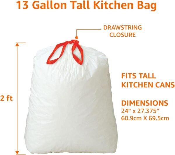 Amazon Basics 13 Gallon Tall Kitchen Trash Bags Review Sustainable and Reliable Choice