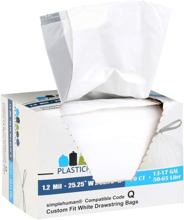 61NuOSI0wqL._AC_SL1200_ Plasticplace Custom Fit Trash Bags Review for Simplehuman Code Q Durable Liners
