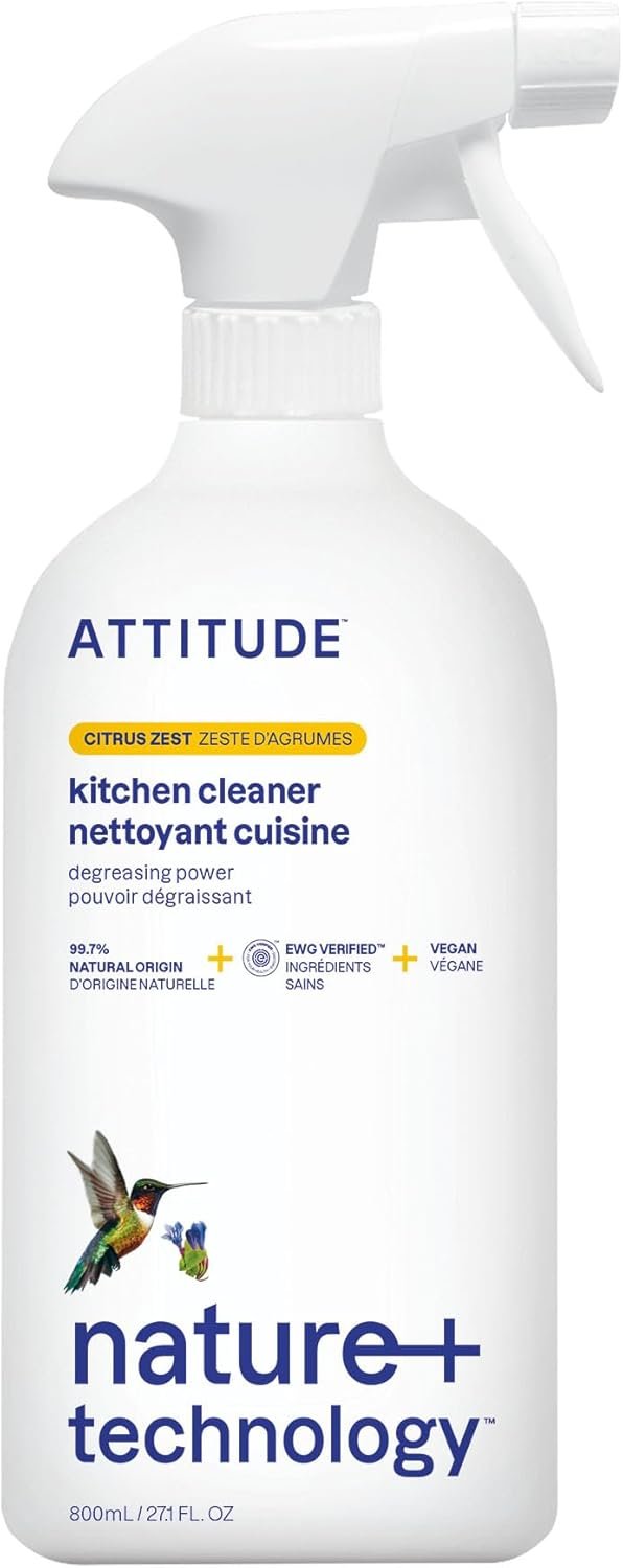 61VVj-0JJKL._AC_SL1500_ ATTITUDE Kitchen Cleaner Spray Review Powerful Plant-Based Degreaser with Citrus Zest