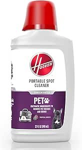 Hoover Pet Portable Spot Cleaner Solution Review Powerful Enzymatic Carpet and Upholstery Detergent