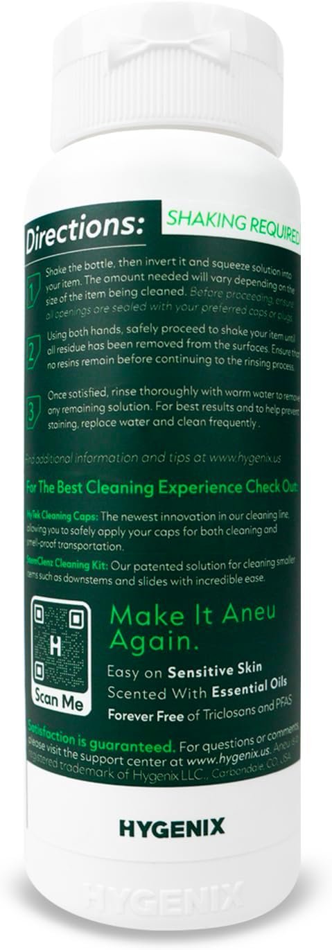 Aneu Shake to Shine (1 Pack) – Fast-Acting Cleaner | Shake Away Tough Resins & Grime | Cleans Glass, Silicone, Metal, & Borosilicate | 12oz - 1 Pack