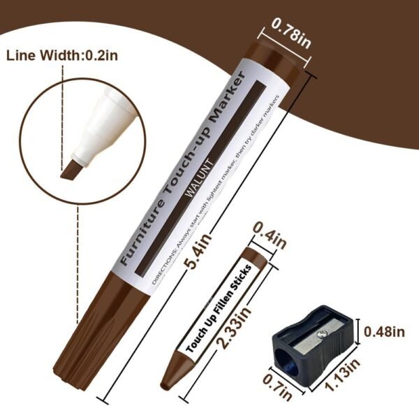 61fWqG2Bo8L._AC_SL1000_ Wood Scratch Repair Pen Review Senaar Best Furniture Touch Up Markers and Wax Sticks Kit