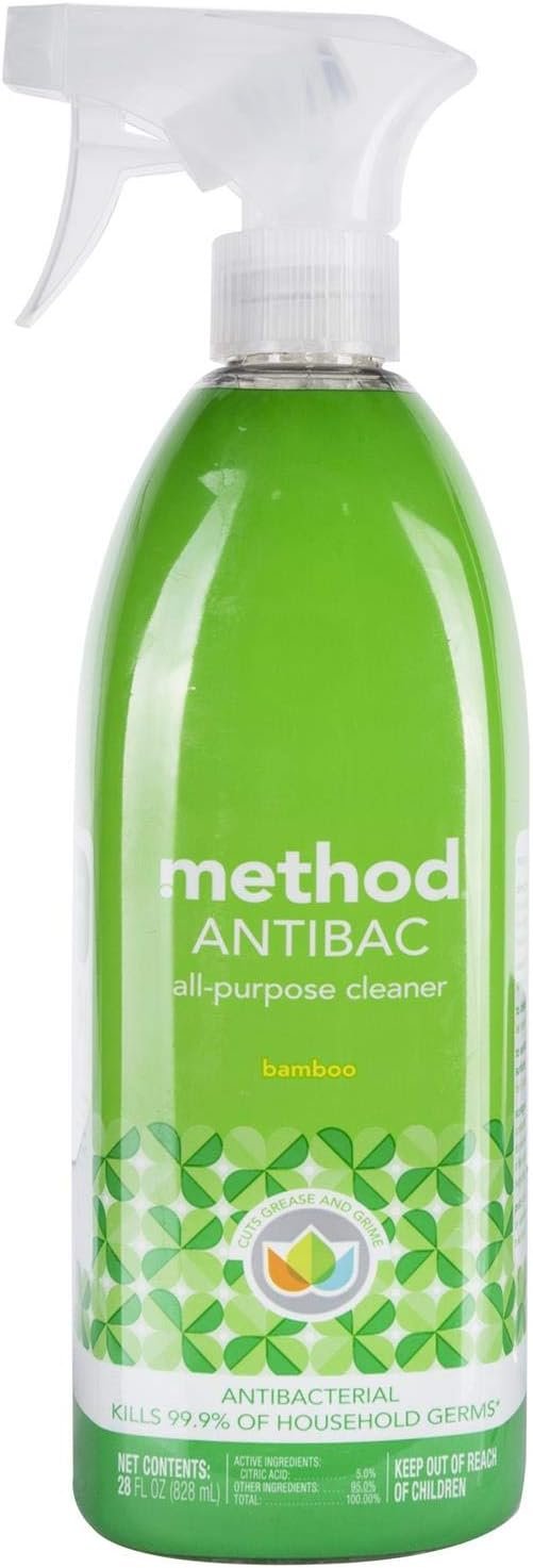 Method Antibacterial All-Purpose Cleaner Bamboo Review Kills 99.9 Percent Germs Effectively
