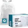 61ywqbdpPNL.__AC_SX300_SY300_QL70_ML2_ Plasticplace Custom Fit Trash Bags Review for Simplehuman Code Q Durable Liners