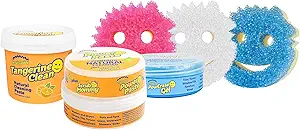 71-BBZjzD5L.__AC_SX300_SY300_QL70_FMwebp_ Scrub Daddy Household Cleaning Supplies Bundle Review PowerPaste Sponges and Multi Cleaner