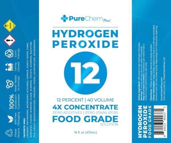71-xnhPHXtL._SL1500_ Hydrogen Peroxide Cleaner 12 Percent Purechem Pros Review Powerful Eco-Friendly Spray