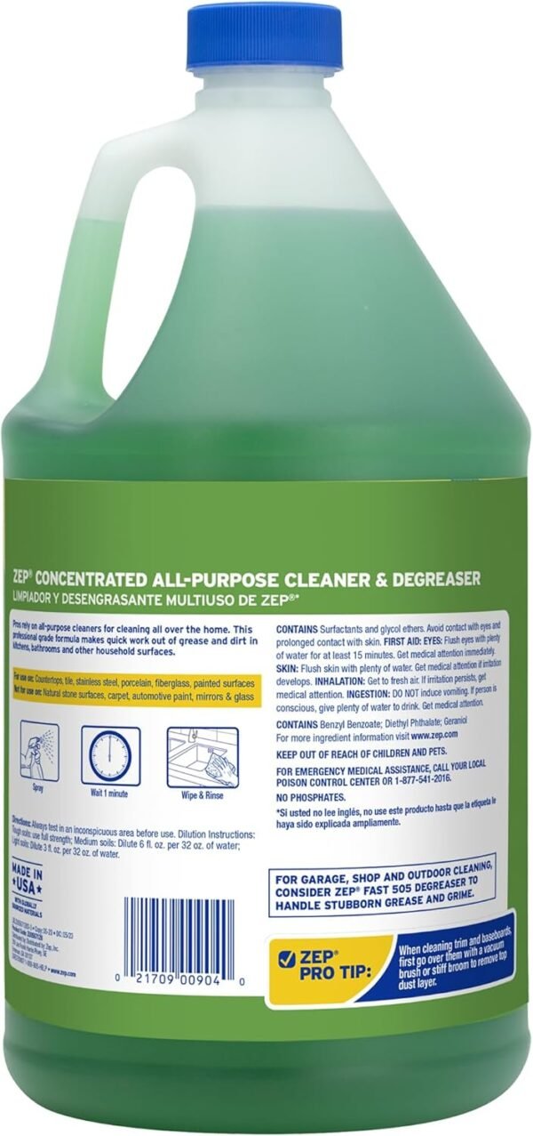 Zep All-Purpose Cleaner Review Powerful Degreaser for Professional and Household Use