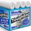 Heavy Duty Clear Trash Bags ToughBag 55 Gallon Review for Commercial Use