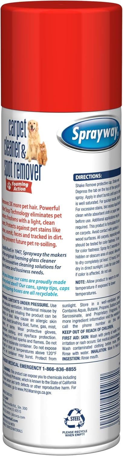 715-IIKs4VL._AC_SL1500_ Sprayway Carpet Cleaner Pet Stain Removal Review Deep Cleaning Fresh Scent Household