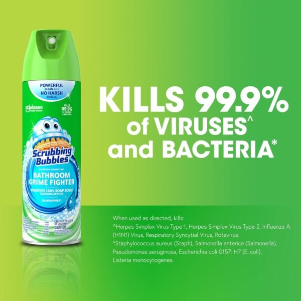 715P2fHn4L._AC_SL1500_ Scrubbing Bubbles Bathroom Cleaner Rainshower Scent Review Tough Grime Fighter Results