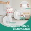715oiVdtR7L._AC_SL1500_-1 Magesh 4 Gallon Trash Bag Strong, Leakage-Free, Small Garbage Bags Unscented Thick for Bathroom, Office, Kitchen Small Trash Can, 15L, 105 Bags, Clear
