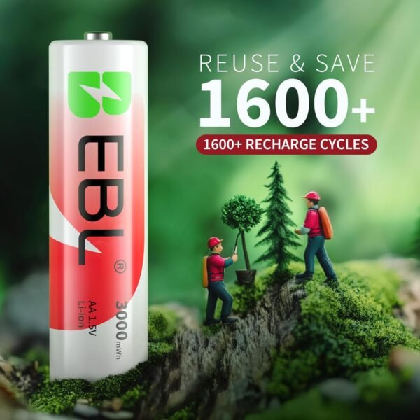 EBL Rechargeable AA Batteries Review High Capacity Long Lasting Lithium Power