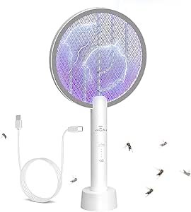 71GbFovkLKL.__AC_SX300_SY300_QL70_ML2_ Gooqand Bug Zapper Racket Review Powerful USB Rechargeable Electric Fly Swatter