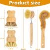 71I5NhCnH-L._AC_SL1500_ SAMEBUTECO Bamboo Dish Brushes Review Eco Friendly Kitchen Scrubbers Set