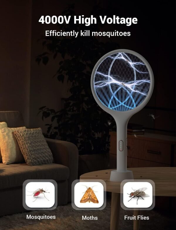 YISSVIC Electric Fly Swatter Review Powerful 4000V Bug Zapper for Patio and Camping
