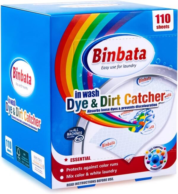 71IRnEo8IL._AC_SL1500_ Binbata Color Grasper Laundry Sheets Review Effective Dye Catcher for Safe Washing