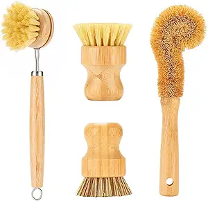 71LXr8mMSHL.__AC_SX300_SY300_QL70_FMwebp_ SAMEBUTECO Bamboo Dish Brushes Review Eco Friendly Kitchen Scrubbers Set