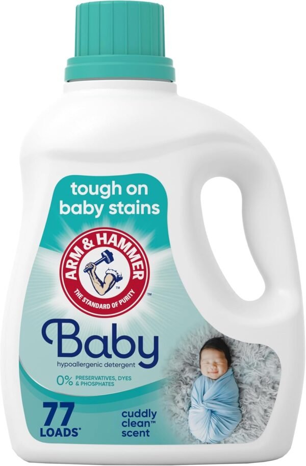 ARM & HAMMER Baby Liquid Laundry Detergent Review Tough on Stains Gentle on Skin