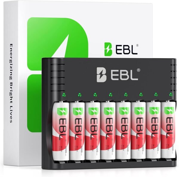 EBL Rechargeable AA Batteries Review High Capacity Long Lasting Lithium Power