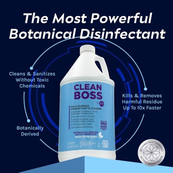 71WuP99yHwL._AC_SL1500_ CleanBoss Botanical Disinfectant Review fastest multi-surface cleaner kills 99.9% germs