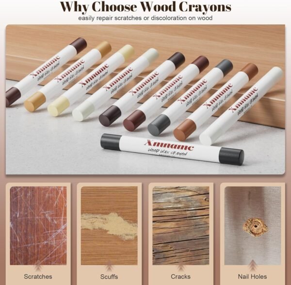 71XTLLGxfL._AC_SL1500_ Wood Filler Sticks Review Xmnamc Best Furniture Repair Markers Kit 20 Colors