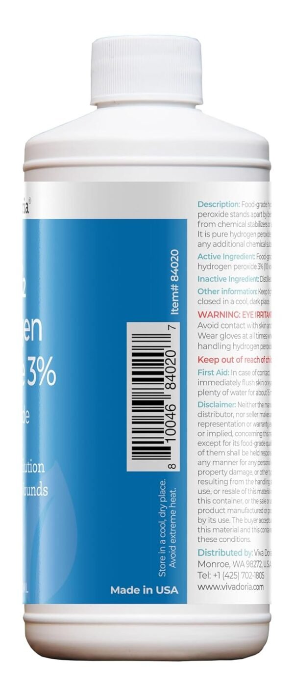 71YcGj07gnL._SL1500_ Viva Doria Food Grade Hydrogen Peroxide Review Best Household Cleaner for Safe Use