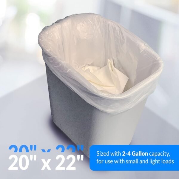 Review of Reli Clear 2-4 Gallon Trash Bags Bulk Pack for Home and Bathroom