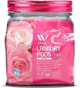 71a1OUnGKML.__AC_SX300_SY300_QL70_FMwebp_ WBM 5 in 1 Laundry Detergent Pods Review Powerful Stain Removal and Fresh Rose Scent
