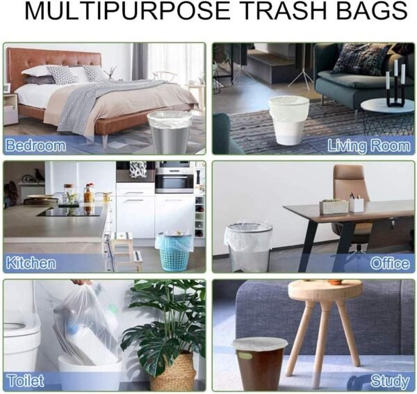 Magesh 4 Gallon Trash Bags Review Clear Durable Wastebasket Liners for Bathroom