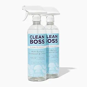 CleanBoss Botanical Disinfectant Review Fast Acting Multi Surface Cleaner Kills Germs