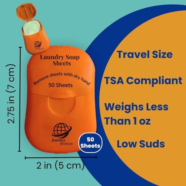 71ji2aDGk9L._AC_SL1500_ Travel Laundry Detergent Sheets Review Journey Breeze Perfect for Camping and Backpacking