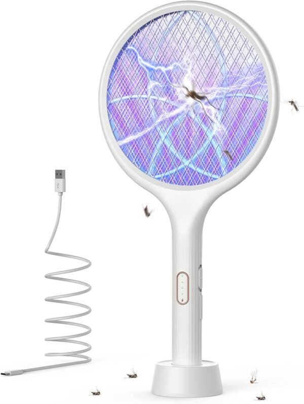 YISSVIC Electric Fly Swatter Review Powerful 4000V Bug Zapper for Patio and Camping