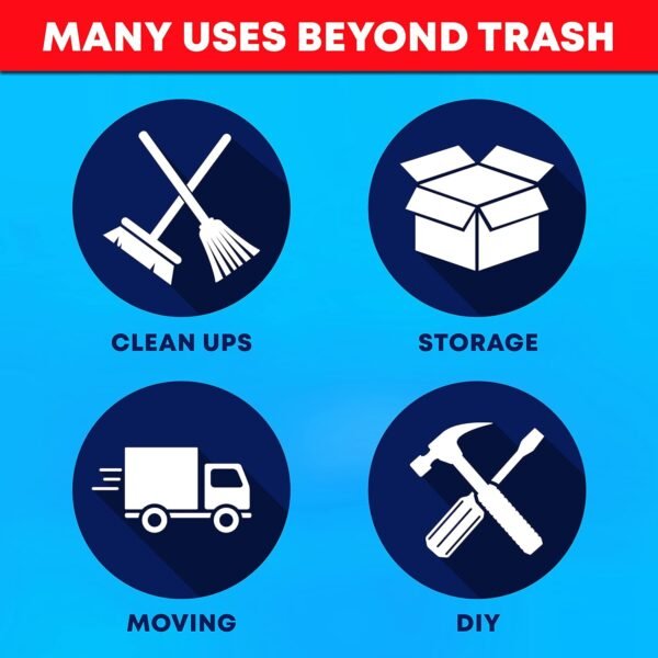 Heavy Duty Veska 55 Gallon Trash Bags Review for Lawn and Commercial Use