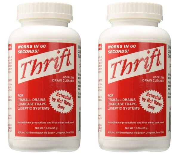 Thrift T-100 Drain Cleaner Review Fast Acting Alkaline Formula for Clogged Drains