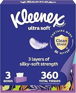 Kleenex Ultra Soft Facial Tissues Review Best 3 Ply Box Tissues for Allergy Season