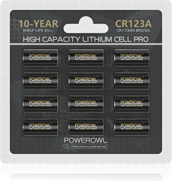 In-Depth Review of POWEROWL CR123A 3V Lithium Batteries Long-Lasting Power Pack