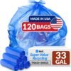 33 Gallon Recycling Trash Bags Reli Review Tough Blue Bags for Home and Commercial Use