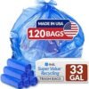 33 Gallon Recycling Trash Bags Reli Review Tough Blue Bags for Home and Commercial Use
