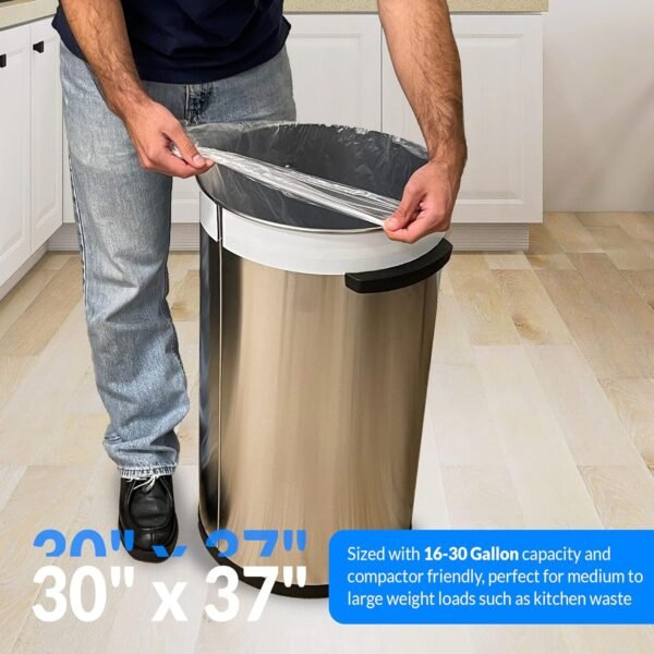 816f54MQc7L._AC_SL1500_ Reli SuperValue 16-25 Gallon Trash Bags Review Clear Durable Bulk for Home Use