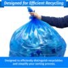 33 Gallon Recycling Trash Bags Reli Review Tough Blue Bags for Home and Commercial Use