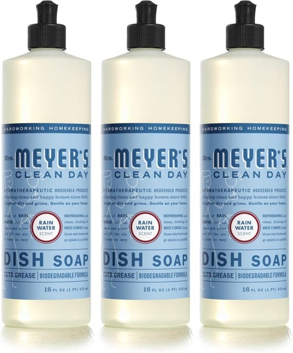 81Ds4AZxS1L._AC_SL1500_ Mrs Meyers Clean Day Liquid Dish Soap Rain Water Review Biodegradable Formula Benefits
