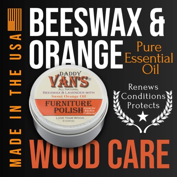 81Krm2xPK9L._AC_SL1500_ Daddy Van's Beeswax Furniture Polish Review Natural Wood Conditioner with Lavender Scent